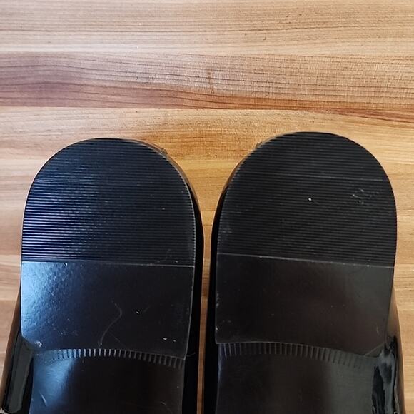 BP BLACK PATENT FAUX LEATHER LOAFERS MENS SIZE 7.5 NWOB - Picture 10 of 16